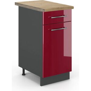Vicco Modelo Fame-Line Gabinete Bajo de Cocina - Rojo Burdeos, 40cm Vicco Modelo Fame-Line Gabinete Bajo de Cocina - Rojo Burdeos, 40cm