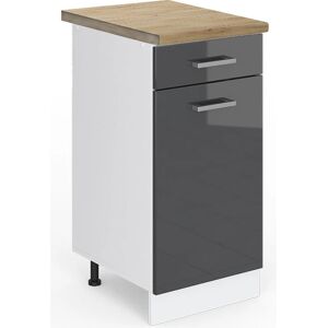 Vicco Modelo R-Line Gabinete bajo de cocina - Antracita alto brillo - 40cm Vicco Modelo R-Line Gabinete bajo de cocina - Antracita alto brillo - 40cm