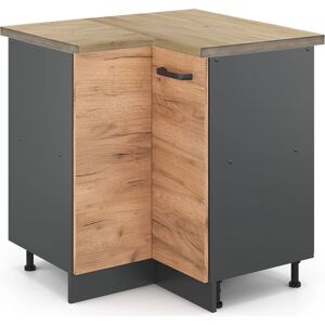 Vicco R-Line Armario de esquina - Roble dorado - 75,6cm - Mueble de cocina Vicco R-Line Armario de esquina - Roble dorado - 75,6cm - Mueble de cocina