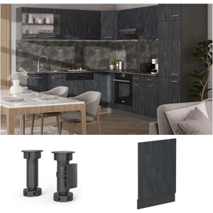 Panel de cocina Vicco R-Line - Antracita negra - 45cm Panel de cocina Vicco R-Line - Antracita negra - 45cm
