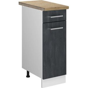 Vicco R-Line Armario de cocina - Hormigón negro/Blanco - 30cm Vicco R-Line Armario de cocina - Hormigón negro/Blanco - 30cm