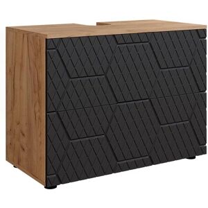 Vicco Meuble de salle de bain Irma - 80cm, Anthracite, 2 tiroirs - Publicité Vicco Meuble de salle de bain Irma - 80cm, Anthracite, 2 tiroirs - Publicité