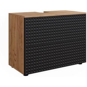 Vicco Irma Badezimmer Unterschrank - 80cm, 2 Schubladen, Antracit mit Punkten Vicco Irma Badezimmer Unterschrank - 80cm, 2 Schubladen, Antracit mit Punkten