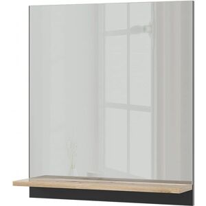 Armario de baño Marelle Vicco - Antracita, 60x67 cm, Espejo y Estante Armario de baño Marelle Vicco - Antracita, 60x67 cm, Espejo y Estante