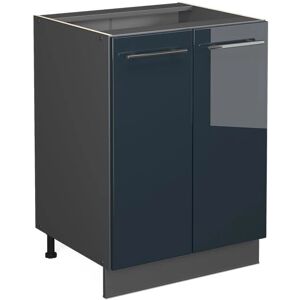 Vicco - Mueble bajo de cocina azul oscuro brillante - 60cm - Armario de cocina Vicco - Mueble bajo de cocina azul oscuro brillante - 60cm - Armario de cocina