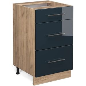 Vicco Fame-Line Dunkelblau Hochglanz Küchenunterschrank Vicco Fame-Line Dunkelblau Hochglanz Küchenunterschrank