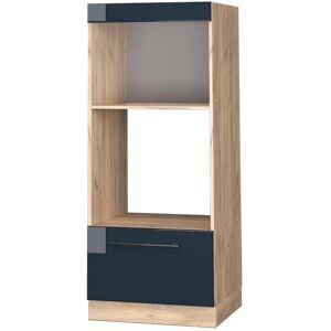 Vicco - Armario para microondas - Azul oscuro alto brillo Vicco - Armario para microondas - Azul oscuro alto brillo