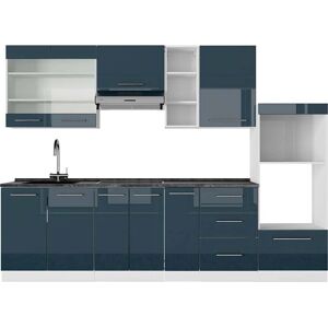 Vicco - Armario de cocina Fame-Line - Azul oscuro, Blanco, Antracita - 280cm Vicco - Armario de cocina Fame-Line - Azul oscuro, Blanco, Antracita - 280cm