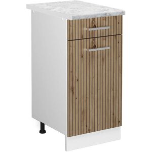 Vicco Modelo R-Line Armario de Cocina Ajustable - Roble artesanal/Blanco Vicco Modelo R-Line Armario de Cocina Ajustable - Roble artesanal/Blanco