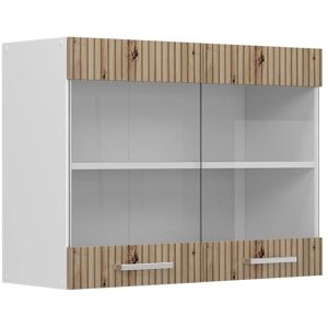 Armario de cocina con vidrio R-Line, Roble artesanal - Vicco Armario de cocina con vidrio R-Line, Roble artesanal - Vicco