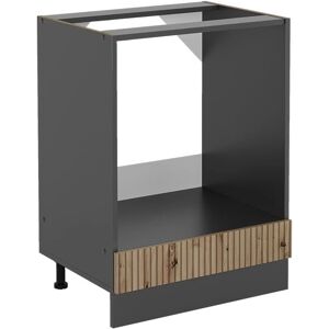 Armadio da incasso per forno Vicco - Rovere artigianale / Antracite - 60cm Armadio da incasso per forno Vicco - Rovere artigianale / Antracite - 60cm