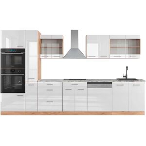 Vicco R-Line Küchenschrank - Verstellbar, 350cm, Weiß & Eiche Vicco R-Line Küchenschrank - Verstellbar, 350cm, Weiß & Eiche