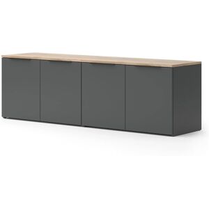 Ensemble mural TV Wido - Design moderne, 2 armoires, facile à entretenir - Publicité Ensemble mural TV Wido - Design moderne, 2 armoires, facile à entretenir - Publicité