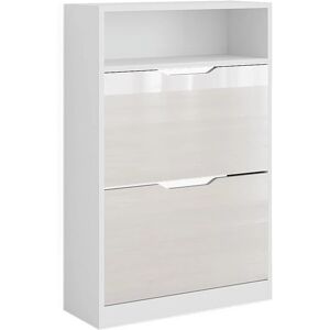 Mueble zapatero Luca de Vicco - Blanco alto brillo - 59 x 89.5 cm Mueble zapatero Luca de Vicco - Blanco alto brillo - 59 x 89.5 cm
