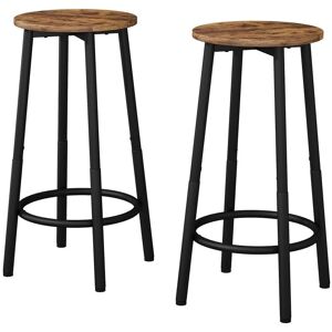 Vicco Edmonton Rustikale Eiche Barhocker Set - 2 Stück Vicco Edmonton Rustikale Eiche Barhocker Set - 2 Stück