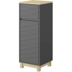 Vichy Livia Armoire de Salle de Bain - Anthracite/Bois - Publicité Vichy Livia Armoire de Salle de Bain - Anthracite/Bois - Publicité