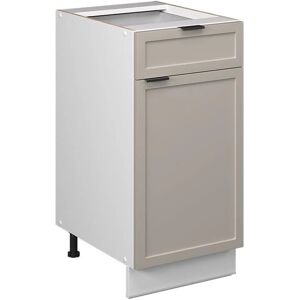 Gabinete base de cocina Fame-Line - 40cm, GrisBeige Gabinete base de cocina Fame-Line - 40cm, GrisBeige