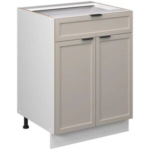 Mueble de Cocina Vicco Fame-Line - 60cm, Beige-Blanco, Cajón, Sin Encimera Mueble de Cocina Vicco Fame-Line - 60cm, Beige-Blanco, Cajón, Sin Encimera