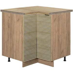 Fame-Line Küchen-Eckschrank - Hochwertige MDF, Sanftschließende Scharniere Fame-Line Küchen-Eckschrank - Hochwertige MDF, Sanftschließende Scharniere