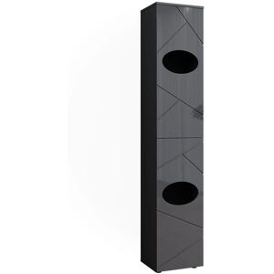 Armario Irma Antracita Vicco - 37.2 x 192 cm - Armario Armario Irma Antracita Vicco - 37.2 x 192 cm - Armario
