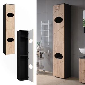 Vicco Armario Irma - Antracita/roble dorado - Mueble de baño Vicco Armario Irma - Antracita/roble dorado - Mueble de baño