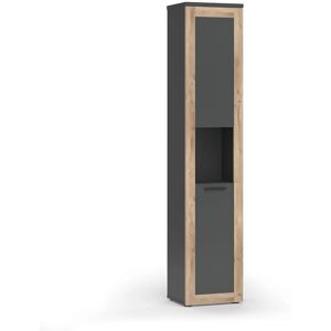 Vichy Niko Armoire de bain - Anthracite/Bleu Viking - 40 x 194,3 cm - Publicité Vichy Niko Armoire de bain - Anthracite/Bleu Viking - 40 x 194,3 cm - Publicité