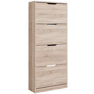 Vicco - Armario zapatero Luca Sonoma - 4 Cajones abatibles - 59x137 cm Vicco - Armario zapatero Luca Sonoma - 4 Cajones abatibles - 59x137 cm