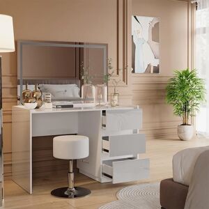 Vicco Marla Weiß LED-Spiegeltisch - Schlafzimmermöbel Vicco Marla Weiß LED-Spiegeltisch - Schlafzimmermöbel