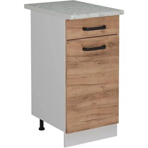 Vicco Mueble bajo de cocina R-Line - Roble dorado y Mármol - 40cm Vicco Mueble bajo de cocina R-Line - Roble dorado y Mármol - 40cm