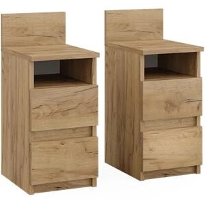 Vichy Monty Table de nuit - 2 pcs, Chêne or - Mobilier chambre - Publicité Vichy Monty Table de nuit - 2 pcs, Chêne or - Mobilier chambre - Publicité