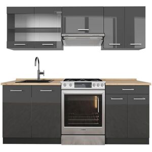 Cocina Modular R-Line Antracita - Gabinete de Cocina Cocina Modular R-Line Antracita - Gabinete de Cocina