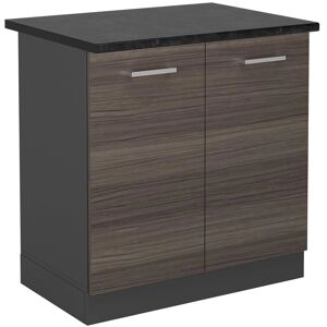 Armario Bajo de Cocina R-Line - Gris Noble/Antracita - 80cm Armario Bajo de Cocina R-Line - Gris Noble/Antracita - 80cm