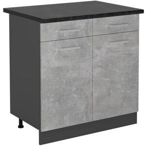 Vichy R-Line Meuble de cuisine - Anthracite - 80cm - Publicité Vichy R-Line Meuble de cuisine - Anthracite - 80cm - Publicité