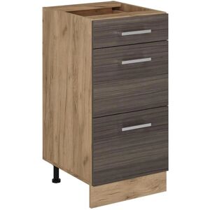 Vichy R-Line Mueble de Cocina - Edelgrau/Goldkraft Eiche - 40cm Vichy R-Line Mueble de Cocina - Edelgrau/Goldkraft Eiche - 40cm