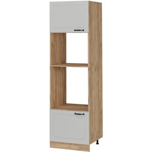 Vicco - Armario para microondas R-Line, Blanco Landhaus/Goldkraft Eiche - 60 cm Vicco - Armario para microondas R-Line, Blanco Landhaus/Goldkraft Eiche - 60 cm