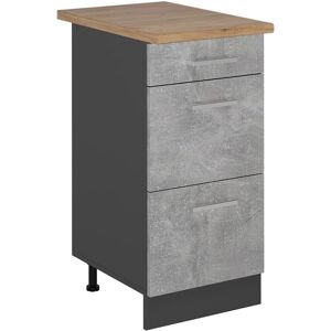 Vichy Mueble de Cocina R-Line - 40cm, Betón/Antracita Vichy Mueble de Cocina R-Line - 40cm, Betón/Antracita