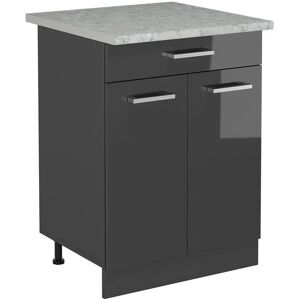 Armario de cocina R-Line en Anthracita Brillo Alto - Mueble de Cocina Armario de cocina R-Line en Anthracita Brillo Alto - Mueble de Cocina