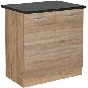 Armario bajo de cocina Vicco R-Line - Antracita, 80cm, Sonoma, Goldkraft Eiche Armario bajo de cocina Vicco R-Line - Antracita, 80cm, Sonoma, Goldkraft Eiche