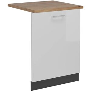 Vicco Tapa del lavavajillas R-Line - Blanco alto brillo / Roble - 60cm Vicco Tapa del lavavajillas R-Line - Blanco alto brillo / Roble - 60cm