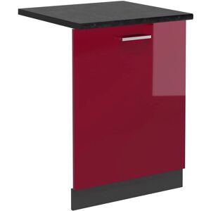 Vicco Tapa del lavavajillas R-Line - Rojo Burdeos alto brillo/Antracita - Accesorios para lavavajillas Vicco Tapa del lavavajillas R-Line - Rojo Burdeos alto brillo/Antracita - Accesorios para lavavajillas