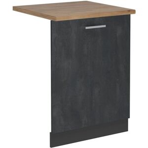 Vichy R-Line, Hormigón negro/Antracita, 60 cm, ET Roble, Accesorio para lavavajillas - Panel frontal del lavavajillas Vichy R-Line, Hormigón negro/Antracita, 60 cm, ET Roble, Accesorio para lavavajillas - Panel frontal del lavavajillas
