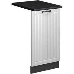 Vicco - Panel frontal del lavavajillas Fame-Line, Blanco casa de campo, 45 cm, et Antracita - Panel de cocina Vicco - Panel frontal del lavavajillas Fame-Line, Blanco casa de campo, 45 cm, et Antracita - Panel de cocina