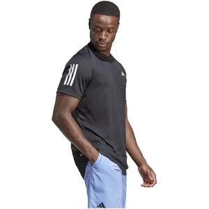 adidas Club 3-Stripes Tennis T-Shirt - Black - Mens adidas Club 3-Stripes Tennis T-Shirt - Black - Mens