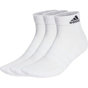adidas Cushioned Sportswear Ankle Socks - 3 Pairs - White adidas Cushioned Sportswear Ankle Socks - 3 Pairs - White