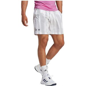 Adidas New York Printed Short - Blanco/Plateado - Pantalón corto Adidas New York Printed Short - Blanco/Plateado - Pantalón corto