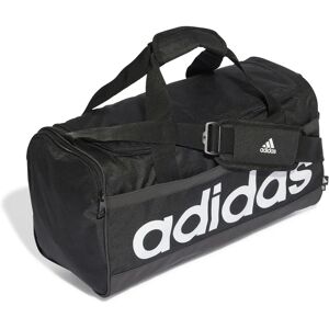 Adidas Essentials Linear Duffelbag M - black/white Adidas Essentials Linear Duffelbag M - black/white