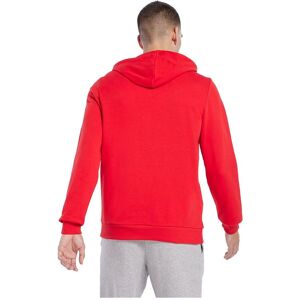 Reebok Identity French Terry Logo Pullover Hoodie - Red - Men Reebok Identity French Terry Logo Pullover Hoodie - Red - Men