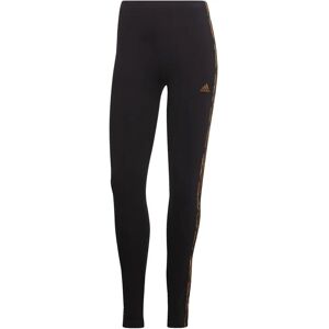 adidas Womens Essentials 3-Stripes Animal Print Leggings - Black - Leggings adidas Womens Essentials 3-Stripes Animal Print Leggings - Black - Leggings