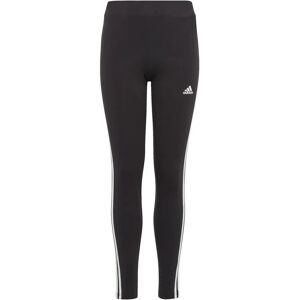 adidas Girls Essentials 3-Stripes Cotton Legging - Black adidas Girls Essentials 3-Stripes Cotton Legging - Black