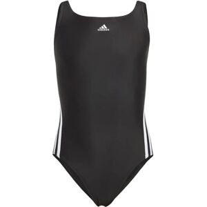 adidas Girls 3-Stripes Swimsuit - Black - Chlorine-resistant, Eco fabric adidas Girls 3-Stripes Swimsuit - Black - Chlorine-resistant, Eco fabric